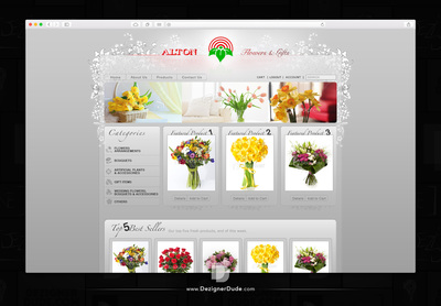 Alton Flower shop website design