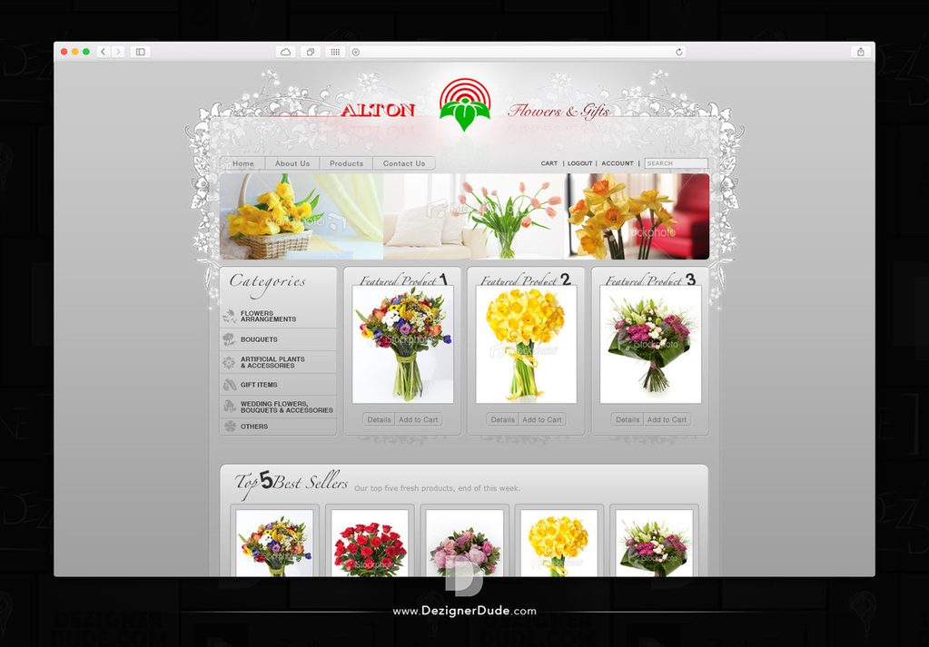 Alton Flowers & Gifts Website Design