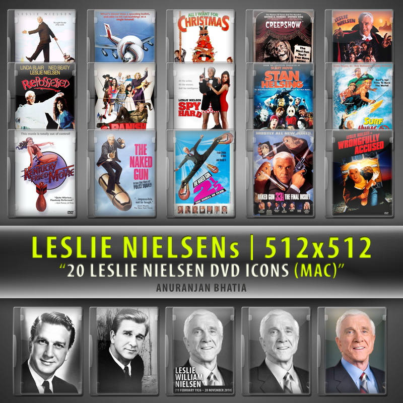 Leslie Nielsen's Movie DVD Icons 