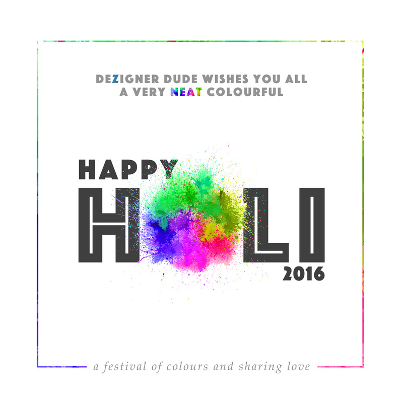 Happy Holi 2016 Wishes by DezignerDude.com