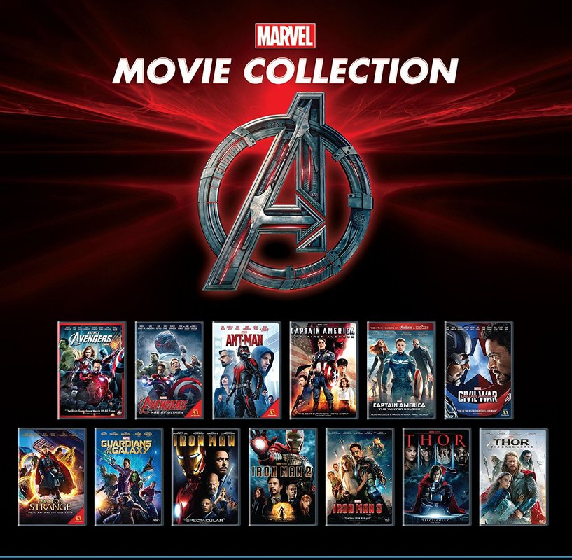 marvel bluray collection pack