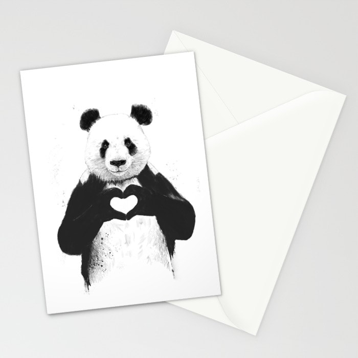 All you need is Love, A Panda's Love! Card