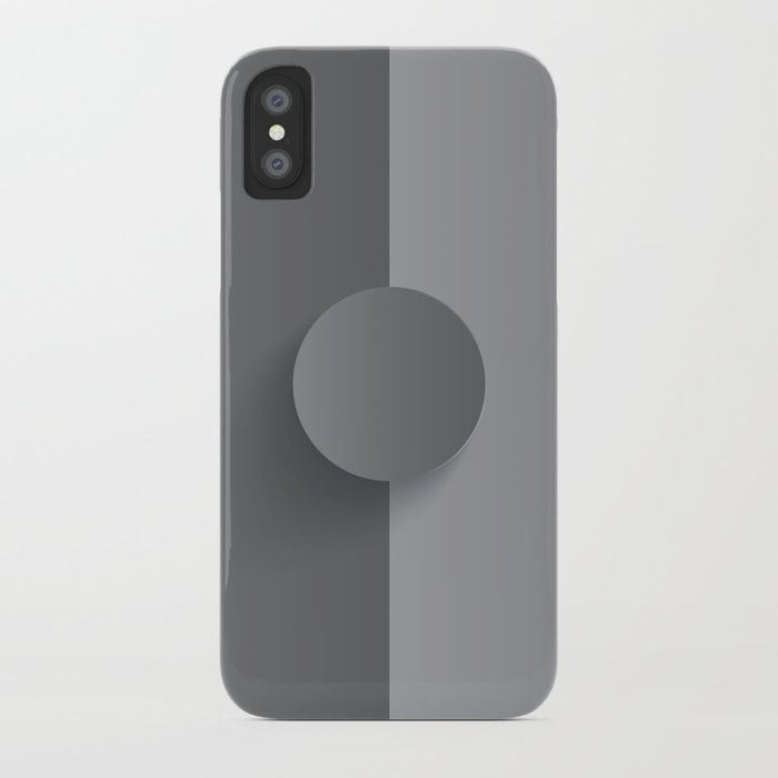 Gunsmoke Osio Grey iPhone Case by Dezigner Dude