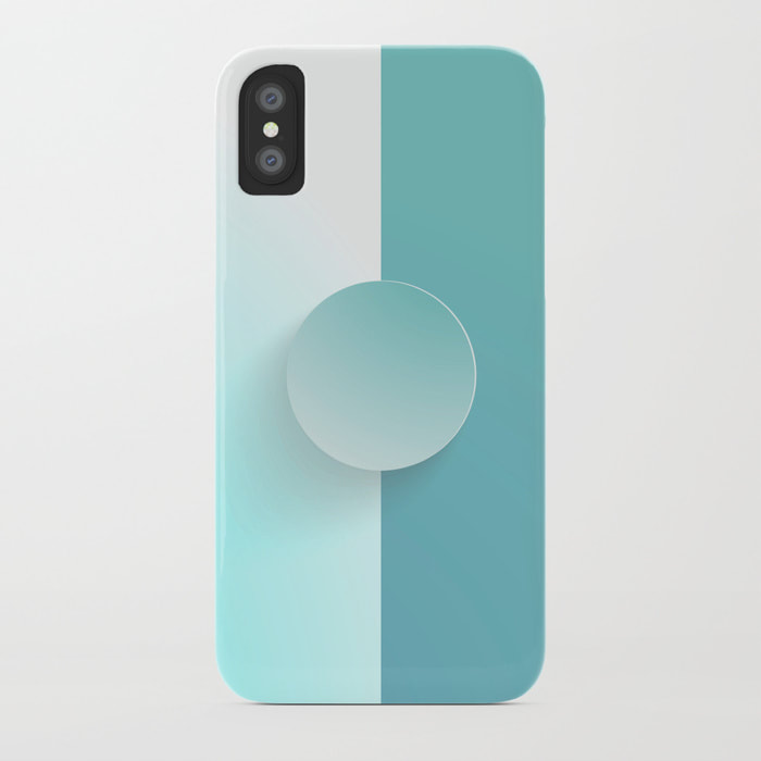 Light MoonStone Blue iPhone Case by Dezigner Dude