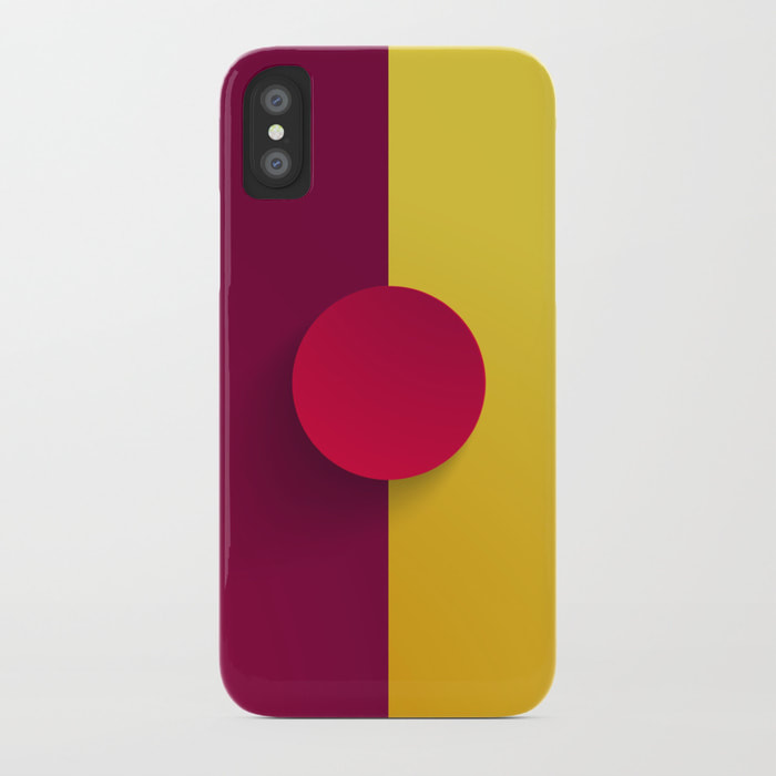 Maroon Festival iPhone Case by Dezigner Dude