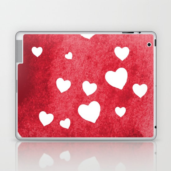 Red Hearts Laptop & iPad Skin by DezignerDude