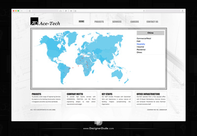 Ace-tech website design and development