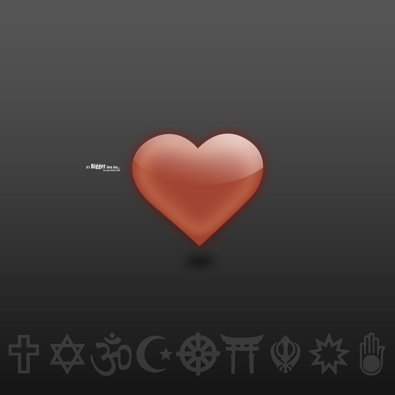 One Religion Heart by DezignerDude