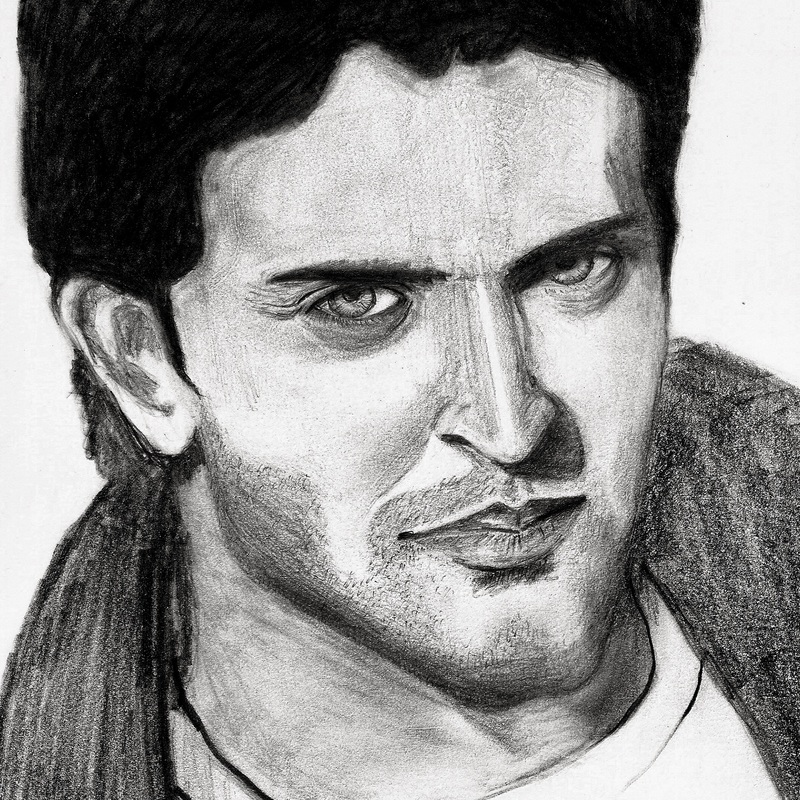 Sketch of a Bollywood Star