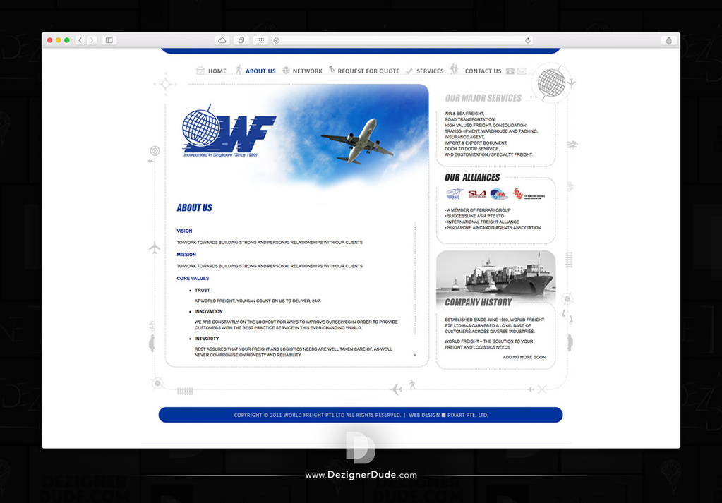 World Freight Website Design