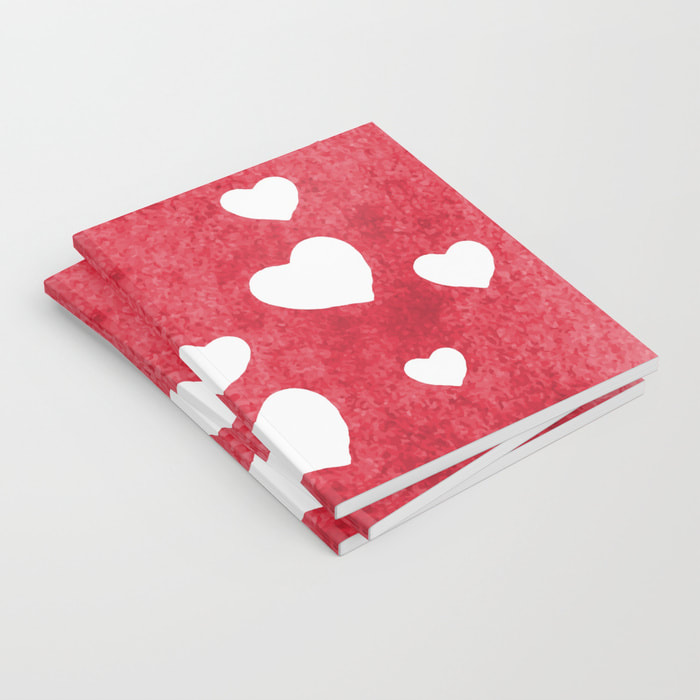Red Hearts Notebook by DezignerDude