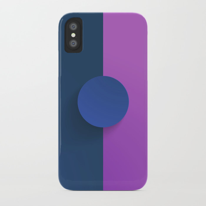 Rich Sapphire Lilac iPhone Case by Dezigner Dude
