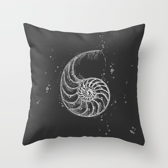 Sea Shell Throw Pillow by DezignerDude